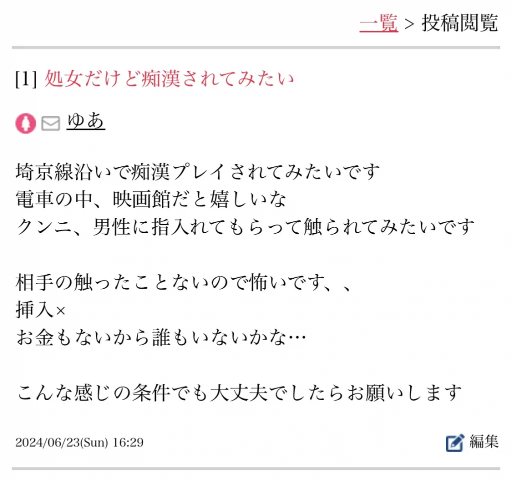 痴漢募集