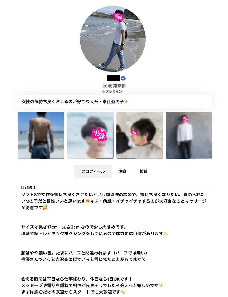 性癖マッチングのプロフィールの書き方